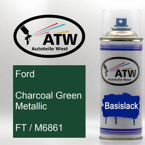 Ford, Charcoal Green Metallic, FT / M6861: 400ml Sprühdose, von ATW Autoteile West.